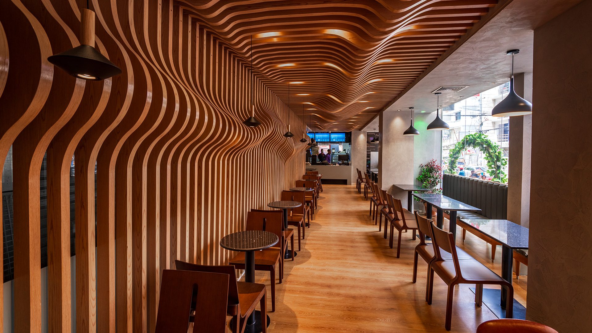 modern Fast food restaurant interior design