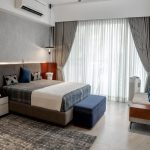 master bed-room-interior-white-blue-black-natural-color-apartment